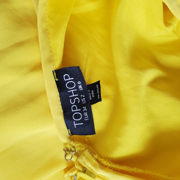 Beautiful Yellow Topshop dress - Picture 4 of 4